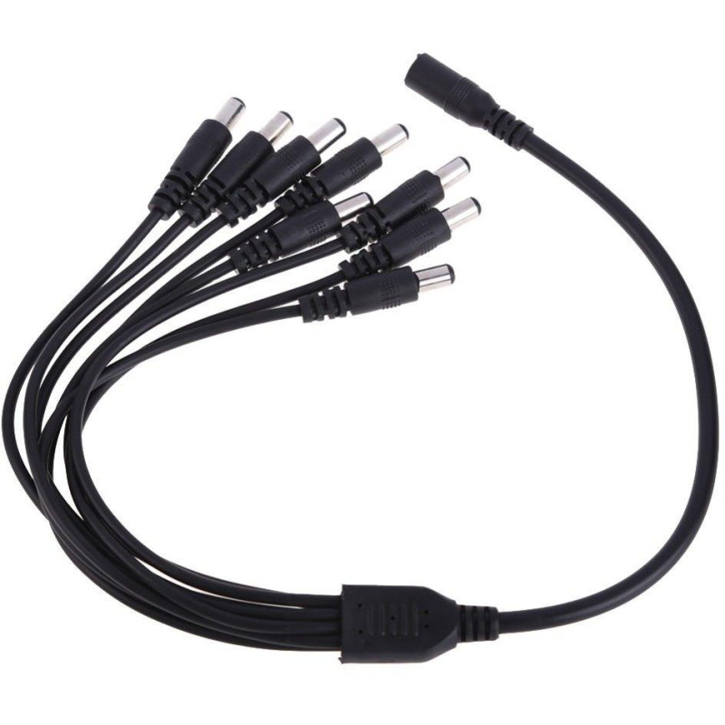 XtendLan Napájecí kabel/splitter 1 na 8, jack 2,1mm, průměr kabelu 2mm/0,3mm