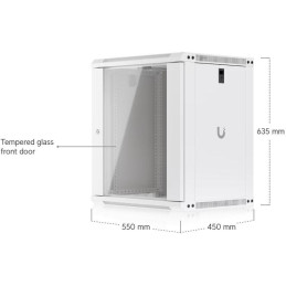 Ubiquiti UniFi 12U Rack Cabinet Wall 450 Glass