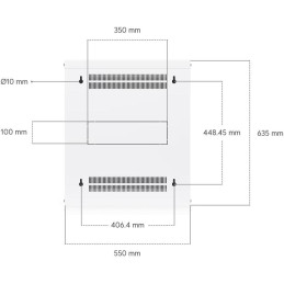 Ubiquiti UniFi 12U Rack Cabinet Wall 450 Glass