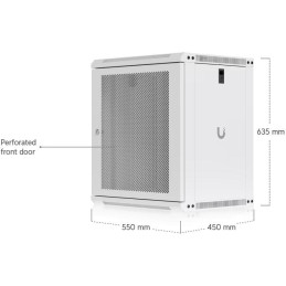 Ubiquiti UniFi 12U Rack Cabinet Wall 450 Perforated
