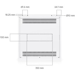 Ubiquiti UniFi 12U Rack Cabinet Wall 600 Perforated
