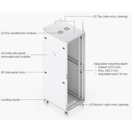 Ubiquiti UniFi 42U Rack Cabinet 800 Glass