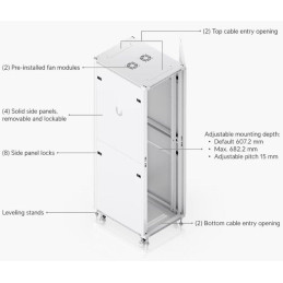 Ubiquiti UniFi 42U Rack Cabinet 800 Perforated