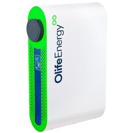 OlifeEnergy EV nabíječ elektromobilů BASE AC 2x 22kW, Doublebox, Type2, zásuvka, RFID, automód