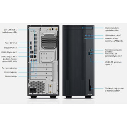 ASUS ExpertCenter P5/ Mini TWR/ Core 5 210H/ 16GB/ 512GB SSD/ Intel® UHD/ W11P/ DVD-RW/ kbd+myš/ šedý