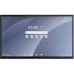 ViewSonic Flat Touch Display IFP8663-1C/86"  4K UHD,50 multi-point PCAP,9H,450nits, 16G RAM/128G,HDMI,DP,USB,RJ45, RS232