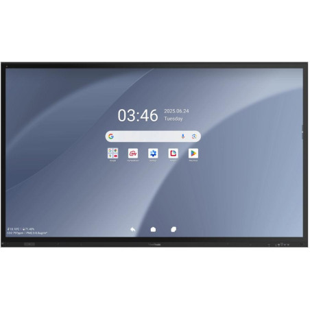 ViewSonic Flat Touch Display IFP8663-1C/86"  4K UHD,50 multi-point PCAP,9H,450nits, 16G RAM/128G,HDMI,DP,USB,RJ45, RS232