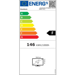 ViewSonic Flat Touch Display IFP8663-1C/86"  4K UHD,50 multi-point PCAP,9H,450nits, 16G RAM/128G,HDMI,DP,USB,RJ45, RS232