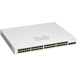 Cisco switch CBS220-48P-4G 48x GbE, 4x SFP, 48x PoE+, 382W