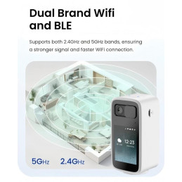 IMMAX NEO LITE SMART Security vnitřní kamera BLOCK, Wi-Fi 2,4 a 5GHz, 4MP, PAN 355°, LCD, TUYA