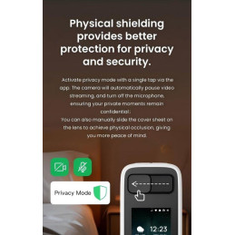 IMMAX NEO LITE SMART Security vnitřní kamera BLOCK, Wi-Fi 2,4 a 5GHz, 4MP, PAN 355°, LCD, TUYA