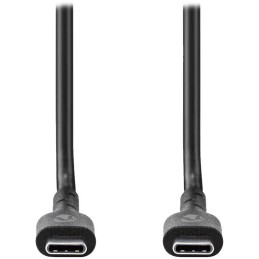 NEDIS kabel USB 2.0 kabel/ USB-C zástrčka - USB-C zástrčka/ 240 W/ černý/ bulk/ 2m