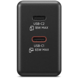 Lenovo Dual USB-C 65W GaN Charger, black