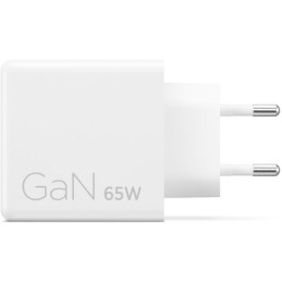 Lenovo Dual USB-C 65W GaN Charger, white