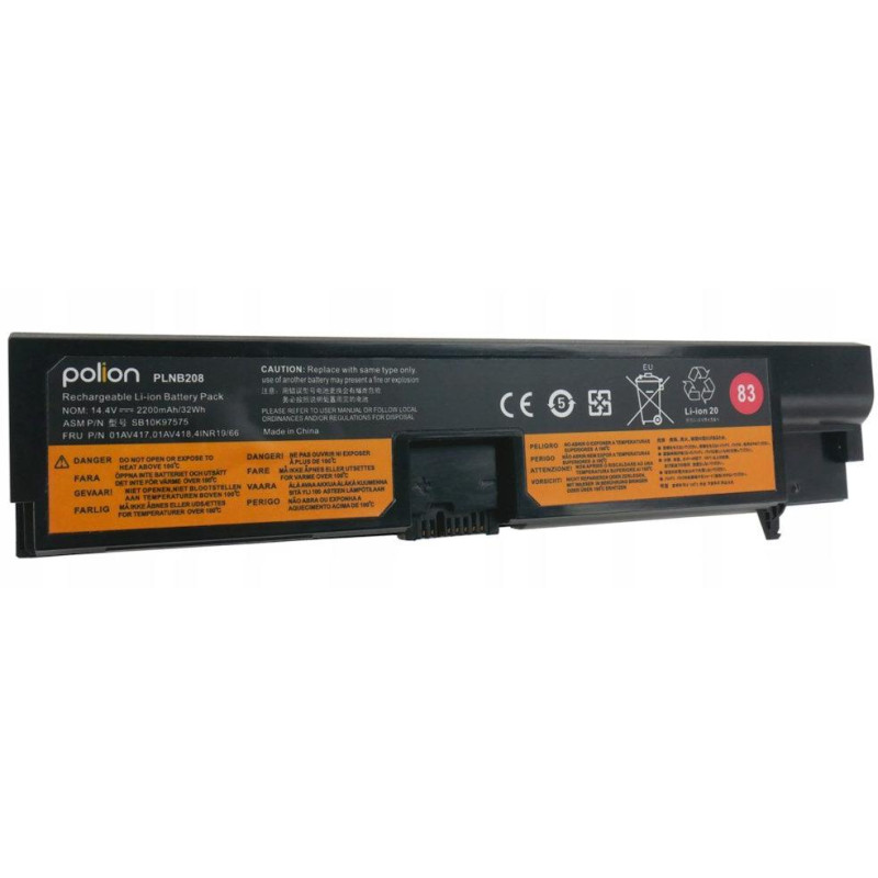 TRX baterie Polion/ 2200 mAh/ 14.4V/ pro Lenovo ThinkPad E570, E570C, E575/ neoriginální