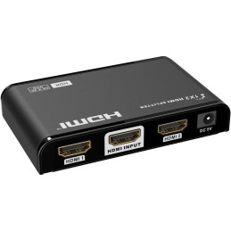PremiumCord HDMI 2.0 splitter 1-2 porty, 4K/60Hz, FULL HD, 3D, HDR, EDID management