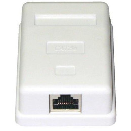 XtendLan Zásuvka 1x RJ-45, Cat5e, stíněná, na zeď, osazená