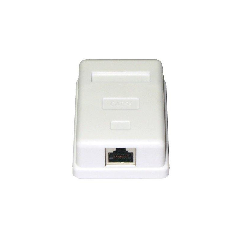 XtendLan Zásuvka 1x RJ-45, Cat5e, stíněná, na zeď, osazená