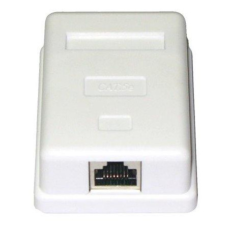 XtendLan Zásuvka 1x RJ-45, Cat5e, stíněná, na zeď, osazená