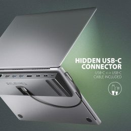AXAGON multi USB-C hub 11in1 / HMC-4KX3 / 2x HDMI / 1x DP / PD100W / 1xUSB-C / 3x USB-A / kabel 40cm