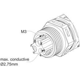 XtendLan I spojka, na dráty do průměru 2,75mm, voděodolná, instalace kabeláže 5,5mm až 8,5mm (průměr)