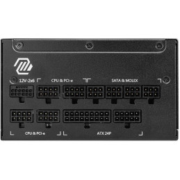 MSI zdroj MAG A1000GL PCIE5 II/ 1000W/ ATX3.1/ akt. PFC/ 7 let celk. záruka/ 135mm fan/ modulární kabeláž/ 80PLUS Gold