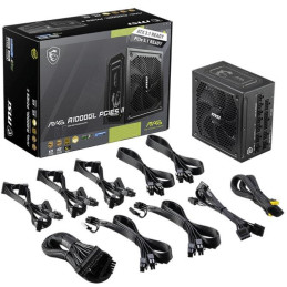 MSI zdroj MAG A1000GL PCIE5 II/ 1000W/ ATX3.1/ akt. PFC/ 7 let celk. záruka/ 135mm fan/ modulární kabeláž/ 80PLUS Gold