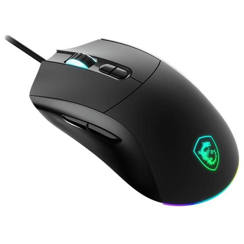 MSI herní myš FORGE GM320/ drátová/ 12.800 dpi/ RGB podsvícení/ 7 tlačítek/ USB