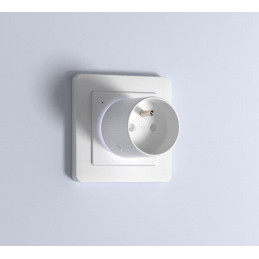 IMMAX NEO SMART chytrá vnitřní zásuvka THIN s kolíkem (typ E)/ IP20/ LED podsvícení/ RGB/ Wi-Fi/ LIDL/ TUYA