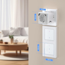 IMMAX NEO SMART chytrá vnitřní zásuvka Nexa s kolíkem (typ E)/ 16A/ 1x USB/ 1x USB-C/ PD 20W/ Wi-Fi/ LIDL/ TUYA