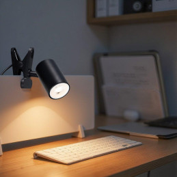 IMMAX PUNTO KLIP-1 nástěnné/klipové svítidlo, 9W, GU10, černé