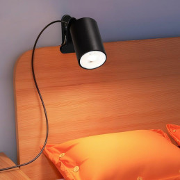 IMMAX PUNTO KLIP-1 nástěnné/klipové svítidlo, 9W, GU10, černé