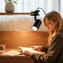 IMMAX PUNTO KLIP-1 nástěnné/klipové svítidlo, 9W, GU10, černé