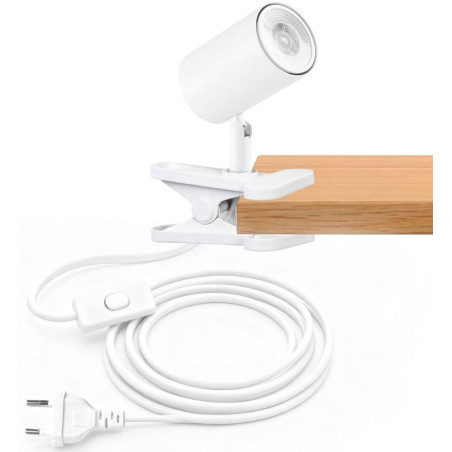 IMMAX PUNTO KLIP-1 nástěnné/klipové svítidlo, 9W, GU10, bílé