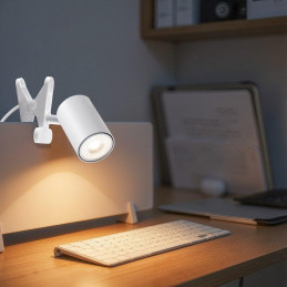 IMMAX PUNTO KLIP-1 nástěnné/klipové svítidlo, 9W, GU10, bílé