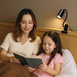 IMMAX PUNTO KLIP flexibilní nástěnné/klipové svítidlo, 9W, GU10, černé