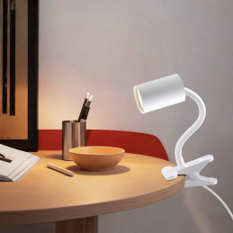 IMMAX PUNTO KLIP flexibilní nástěnné/klipové svítidlo, 9W, GU10, bílé