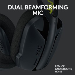 Logitech G435 LIGHTSPEED Kabelloses Gaming-Headset - SCHWARZ