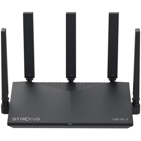 STRONG Wi-Fi 7 router ROUTERBE3600/ Wi-Fi 7/ 3600 Mb/s/ 3x LAN/ 1x WAN/ 5x vnější 3dBi anténa/ černý