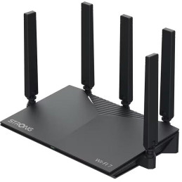 STRONG Wi-Fi 7 router ROUTERBE3600/ Wi-Fi 7/ 3600 Mb/s/ 3x LAN/ 1x WAN/ 5x vnější 3dBi anténa/ černý