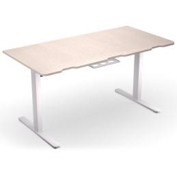 Endorfy herní stůl Atlas L electric Light Wood / 150x76cm / nosnost 80kg / el. nastavení výšky (72-120cm) / světlé dřevo