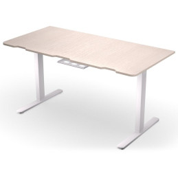 Endorfy herní stůl Atlas L electric Light Wood / 150x76cm / nosnost 80kg / el. nastavení výšky (72-120cm) / světlé dřevo