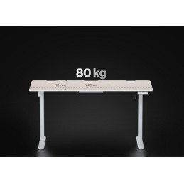 Endorfy herní stůl Atlas L electric Light Wood / 150x76cm / nosnost 80kg / el. nastavení výšky (72-120cm) / světlé dřevo