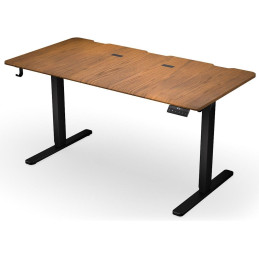 Endorfy herní stůl Atlas L electric Dark Wood / 150x76cm / nosnost 80kg / el. nastavení výšky (72-120cm) / tmavé dřevo