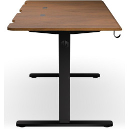 Endorfy herní stůl Atlas L electric Dark Wood / 150x76cm / nosnost 80kg / el. nastavení výšky (72-120cm) / tmavé dřevo