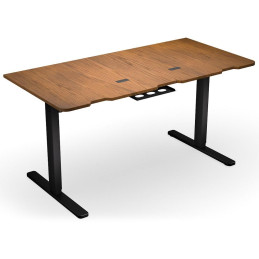 Endorfy herní stůl Atlas L electric Dark Wood / 150x76cm / nosnost 80kg / el. nastavení výšky (72-120cm) / tmavé dřevo