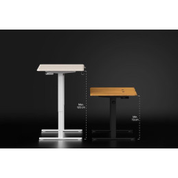 Endorfy herní stůl Atlas L electric Dark Wood / 150x76cm / nosnost 80kg / el. nastavení výšky (72-120cm) / tmavé dřevo