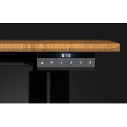 Endorfy herní stůl Atlas L electric Dark Wood / 150x76cm / nosnost 80kg / el. nastavení výšky (72-120cm) / tmavé dřevo