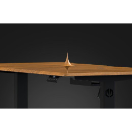 Endorfy herní stůl Atlas L electric Dark Wood / 150x76cm / nosnost 80kg / el. nastavení výšky (72-120cm) / tmavé dřevo