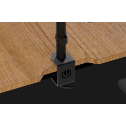 Endorfy herní stůl Atlas L electric Dark Wood / 150x76cm / nosnost 80kg / el. nastavení výšky (72-120cm) / tmavé dřevo